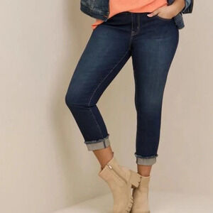 Torrid‎ Women’s 18 Crop Boyfriend Straight Vintage Stretch Mid-Rise Jean